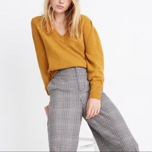 Madewell Margot Yellow V Neck Sweater